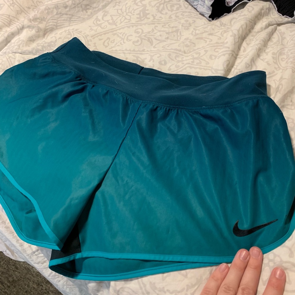 Blue ombre Nike shorts